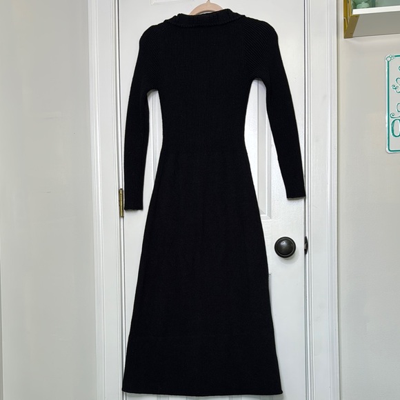 26 International Black Buttoned Sheath Dress - Picture 7 of 8